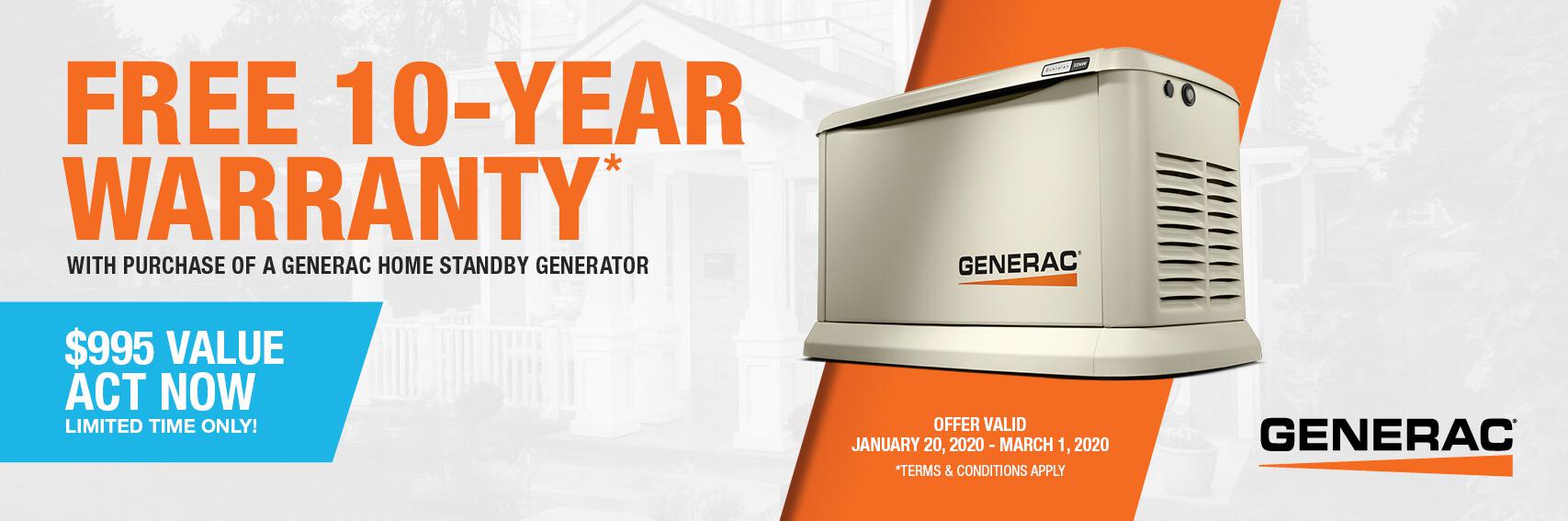 Homestandby Generator Deal | Warranty Offer | Generac Dealer | Wendell, NC